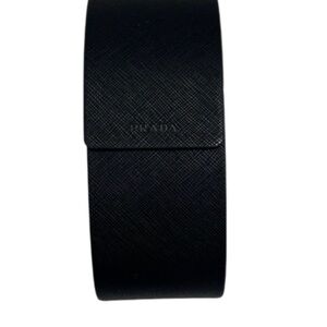 PRADA Sunglasses Case Hard Magnetic Closure, Black Velvet Interior Designer